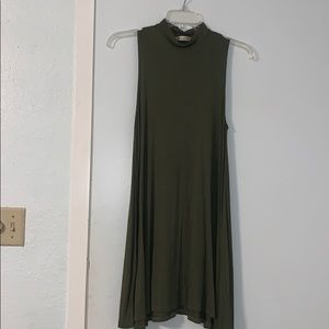 Army green t shirt dress + sleeveless!